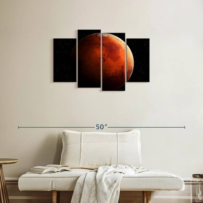 Oberle Fascinating View Of Mars, 22" H x 36" W