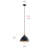 1 - Light Black Dome Pendant