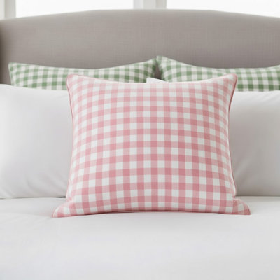 Gingham Pattern Euro Sham