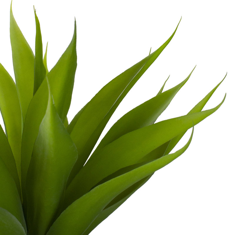 Agave artificielle verte en pot 22 po