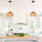 Petit luminaire suspendu 1 lumière Boho Rattan Dome