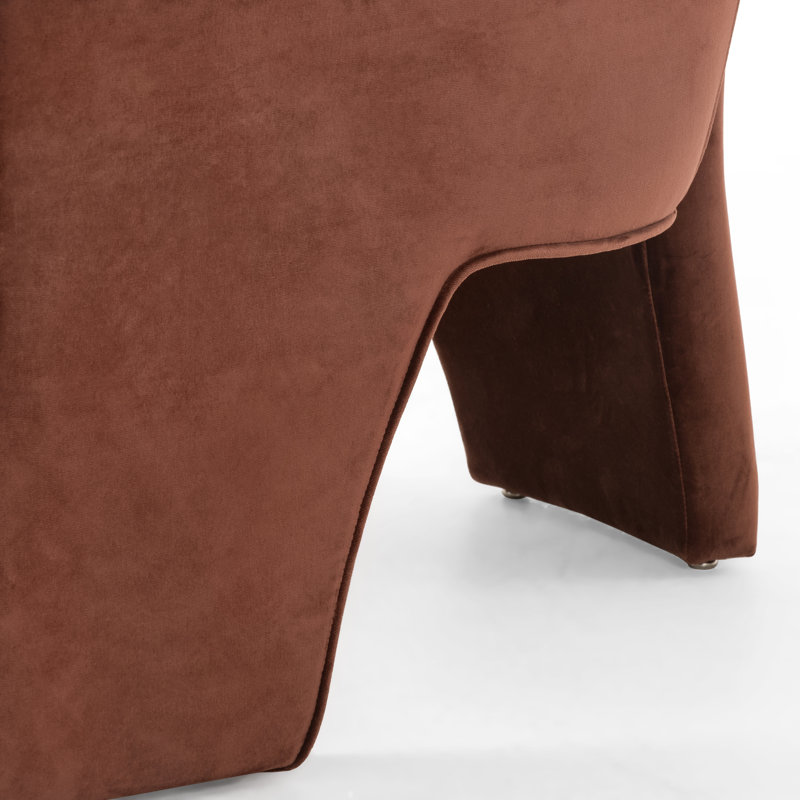 Brayson Upholstered Barrel Chair, Auburn