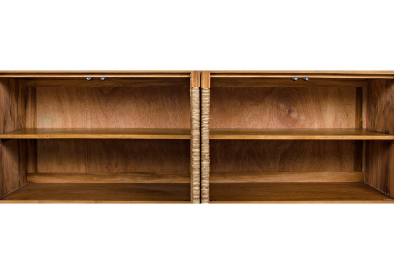 Brook Solid Wood Sideboard, Clear Coat Semi-Gloss Teak
