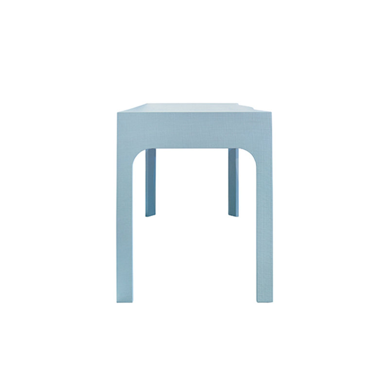 Gladys Glass Writing Desk, Blue