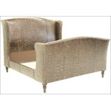 Upholstered Wingback Bed