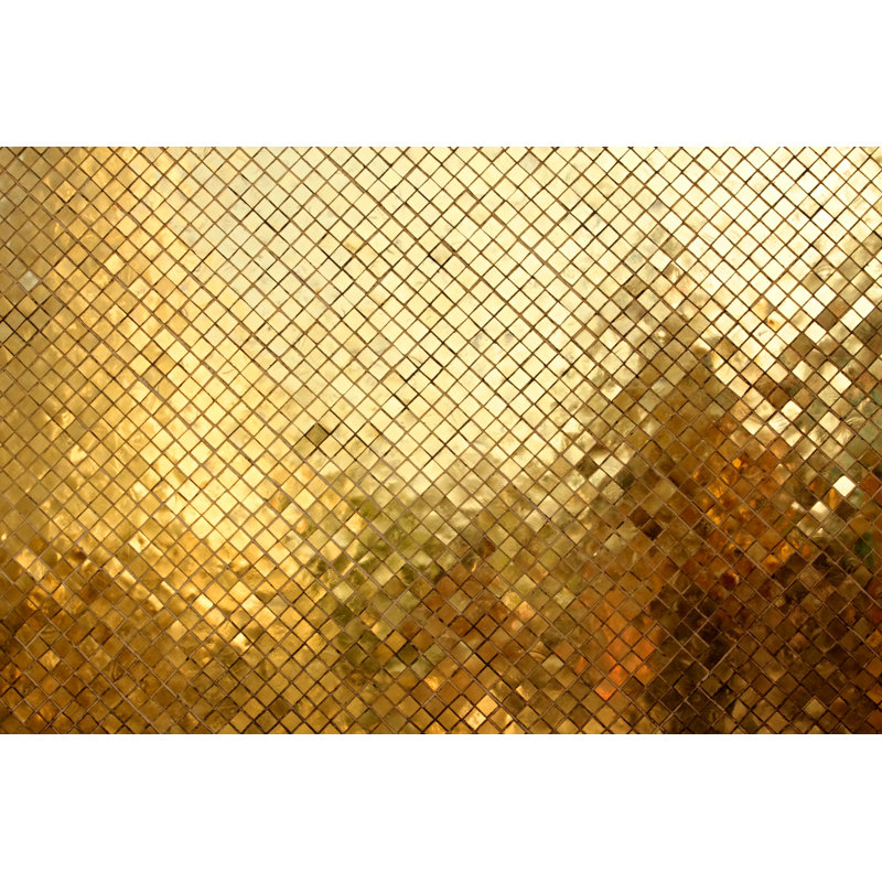 «Mosaic Gold» par Svehlik, impression sur toile tendue, H 32 po x l 48 po