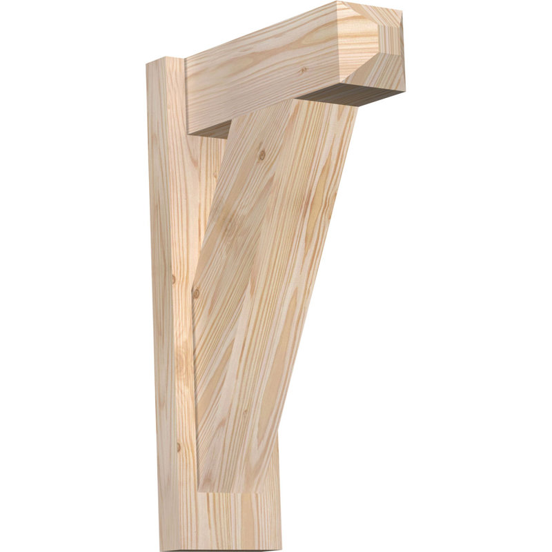 Artisan traditionnel en bois rustique, Sapin Douglas de 5 1/2 po (lisse), P 14 po x H 22 po