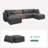 Ottoman Module For Corduroy Modular Sectional-809346303