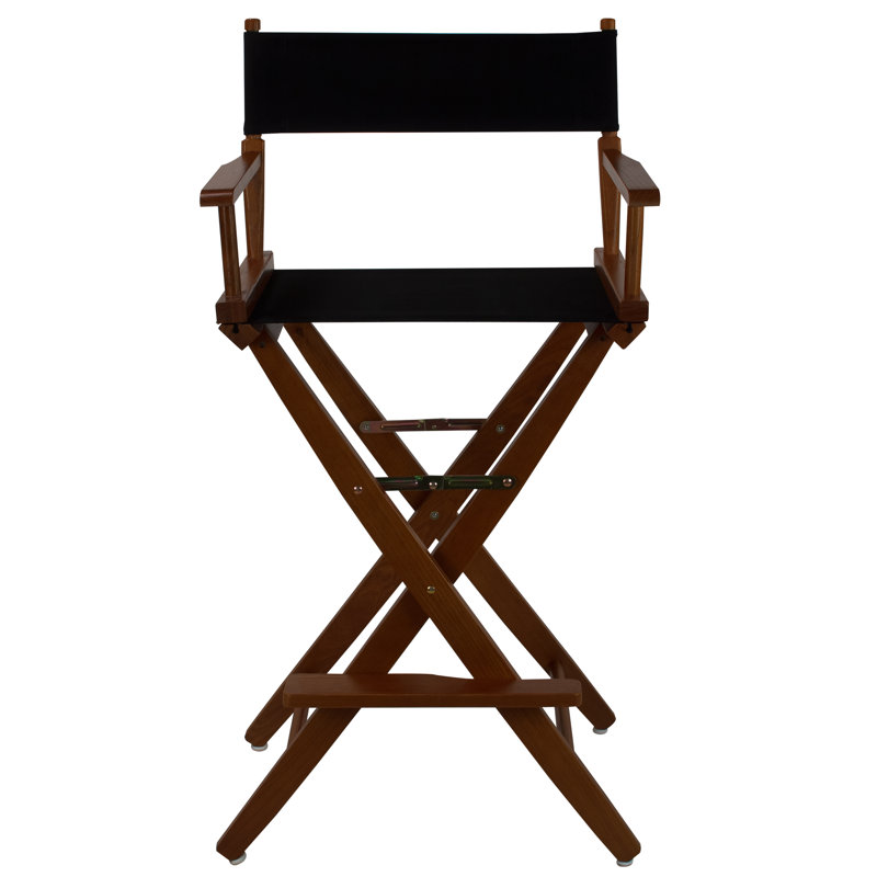 Scoville Folding Director Chair, Black, Mission Oak