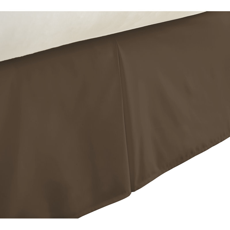 Chocolate Brown Queen Cotton Polyester Bed Skirt