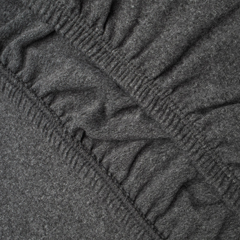 Heather Gray Twin Jersey Knit Box Spring Cover
