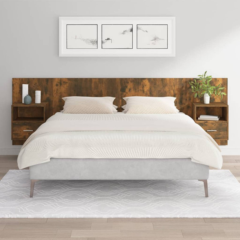 Headboard, Smoked Oak, Kingsize (5')