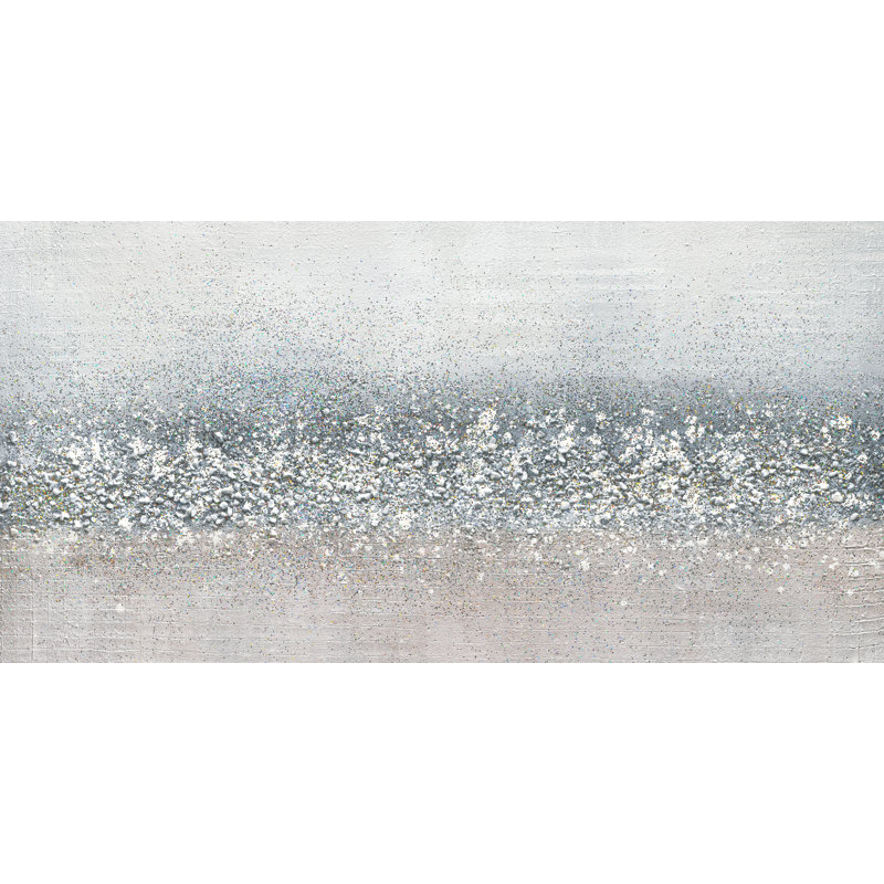 Peinture sur toile tendue, H 27,5 po x l 55 po x P 1,5 po