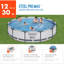 Ensemble de piscine extérieure hors-terre Steel Pro MAX-100486109