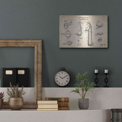 «Ice Cream Scoop Blueprint Brevet Parchment» par Luxe Metal Portfolio