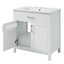 Meuble-lavabo de 30 pouces avec lavabo en céramique et beaucoup de rangement - le choix parfait pour les petites salles de bain-47631938