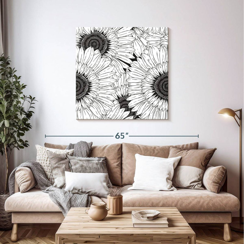Harnek Sunflower Series, 39" H x 39" W