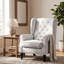 Wingback Accent Chair, Retro Upholstered Button Tufted Occasional Chair For Living Room And Bedroom,-636114343