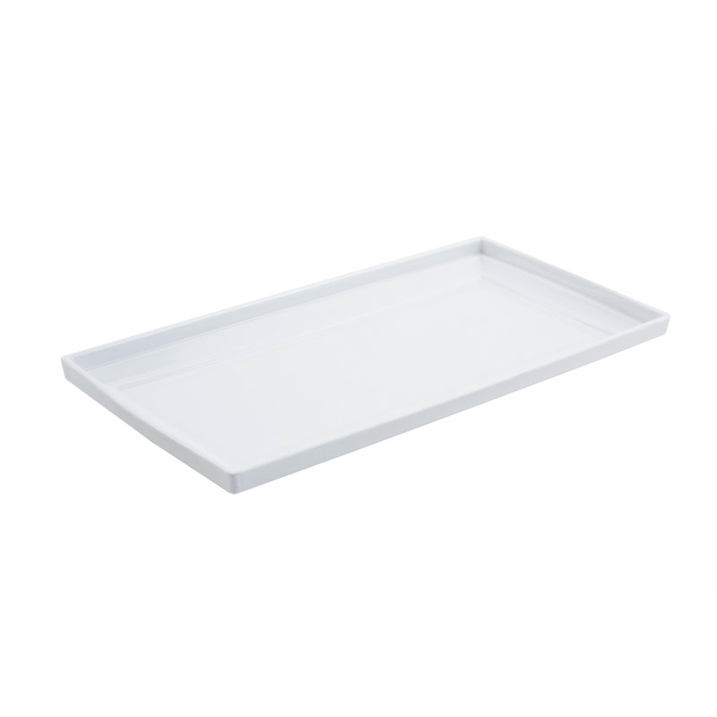 Bon Chef Americana Square Melamine Serving Bowl, White