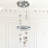 Modern 5 - Light Cluster Crystal Chandelier With Led Light