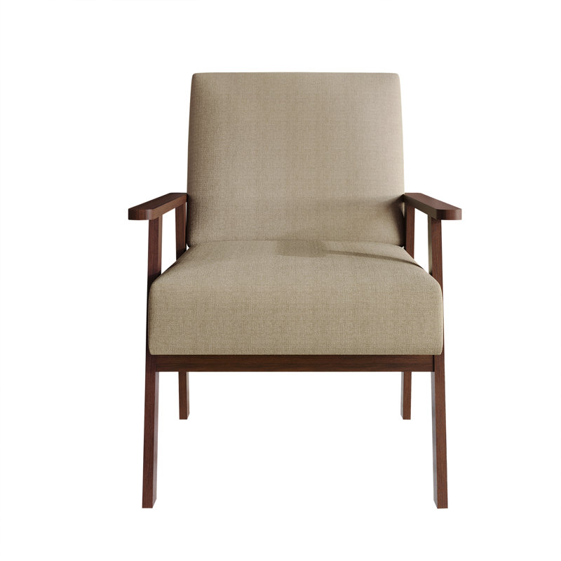 Chaise d'appoint en lin beige, Beige