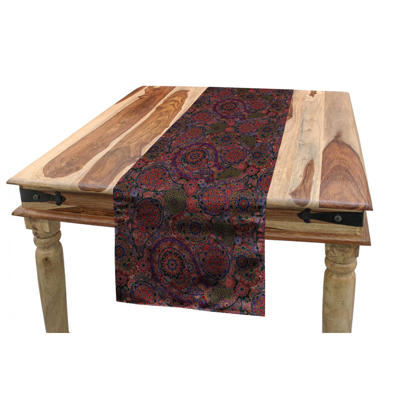 Paisley Table Runner, 16'' D x 120'' L, Red