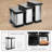 Steel Step On Multi-Compartments Trash & Recycling Bin - 16 Gallons