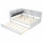 Sturdy Wood Daybed Platform Bed | Storage Headboard, Rotatable Shelf & Trundle for Guest Rooms-255346994-255346992