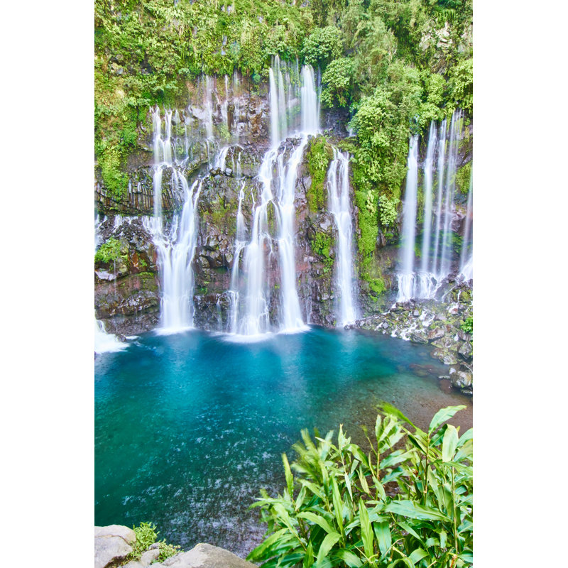 Cascade Langevin - Reunion Island by Imv - No Frame Art Prints on Canvas, 122cm H x 81cm W