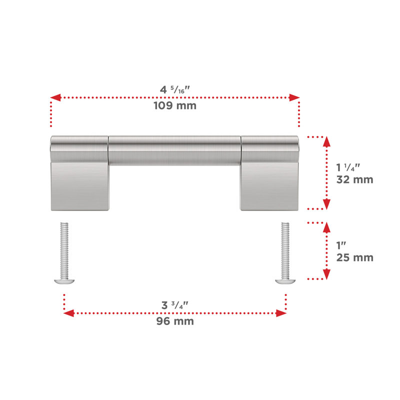 3 4/5" Centre Bar Pull