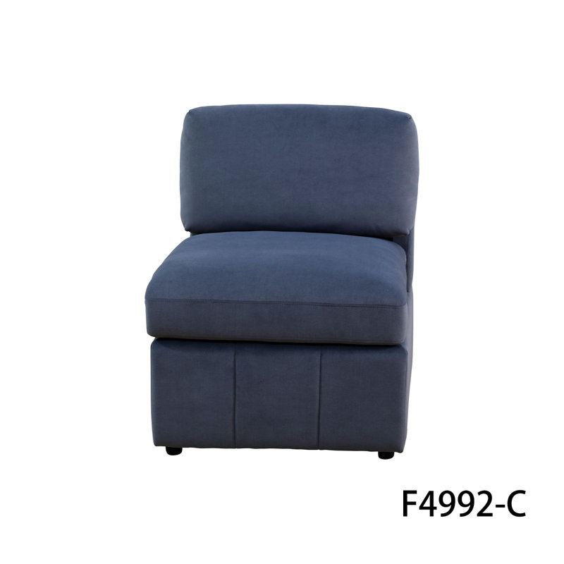 Ensemble de canapé de salon en microfibre gris foncé Onyx, Gris