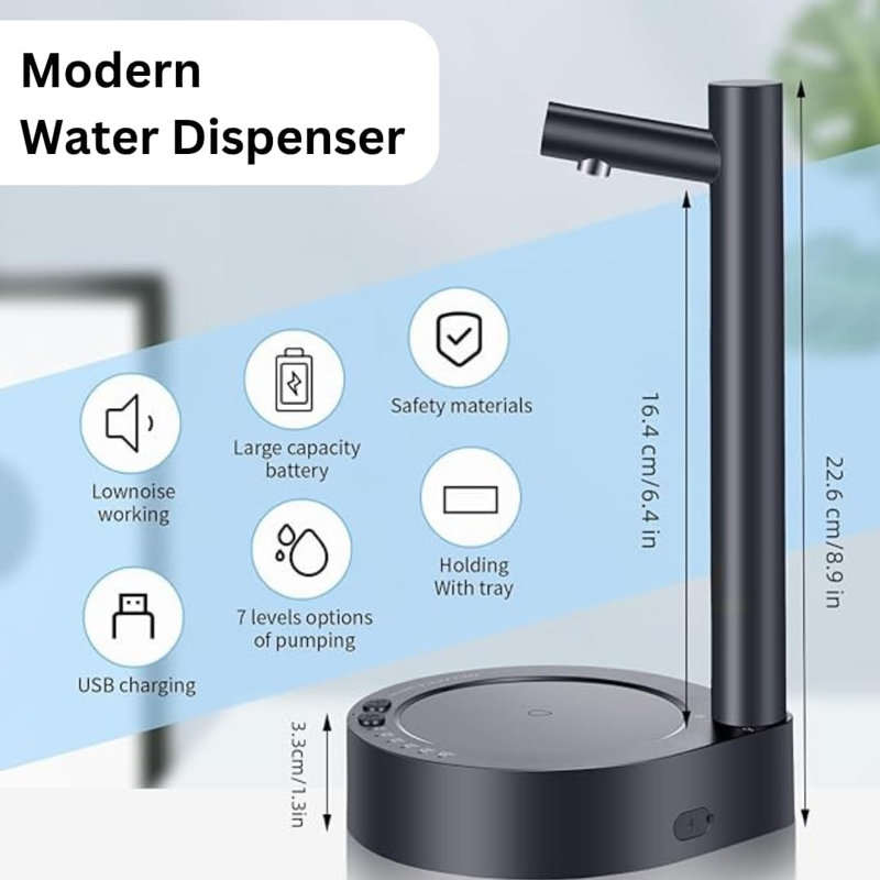 Mini système de filtration et de refroidissement pour distributeur d'eau de bureau Syps, Blanc