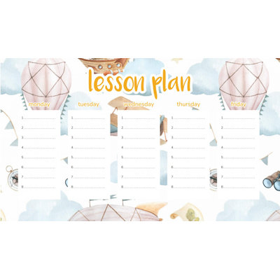 Magnetic Lesson Plan Sky Adventure