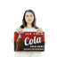 Enseigne fantaisie en aluminium 12 po x 18 po Ice Cold Cola-119480950