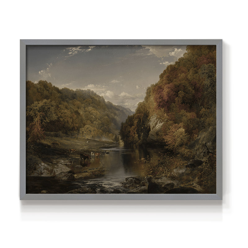 Paysages rétro-DLxxvii - reproduction encadrée, H 8 po x l 10 po