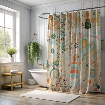Rideau de douche Shimmering Tree - Premium
