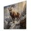 «Minimalist Goat Winter Mountain Adventure - Chèvre», reproduction sur bois-807446283
