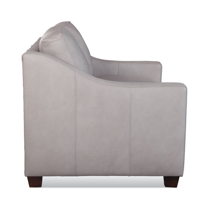 Oliver Leather Loveseat, Honey, Luxtan Coal
