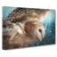 Barn Owl In The Snow In Abstract - Wrapped Canvas-55311919