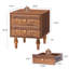 Tables de chevet en relief 18 tiroirs 18,14 po-1355085590