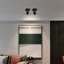 Projecteur de plafond noir à DEL remplaçable avec ampoule à DEL 8 W GU10 3000K 90 IRC à angle de 38 °