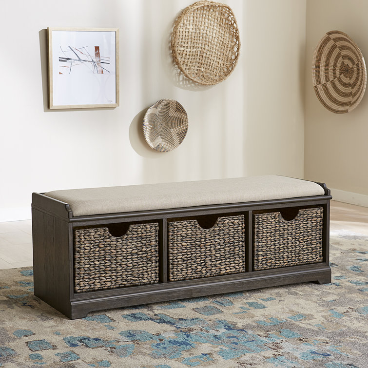 Odysseus Linen Upholstered Storage Bench