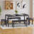 Pendry 6 - Person Dining Set, Dining Table with 2 Long Benches and 2 Short Benches-1423891100