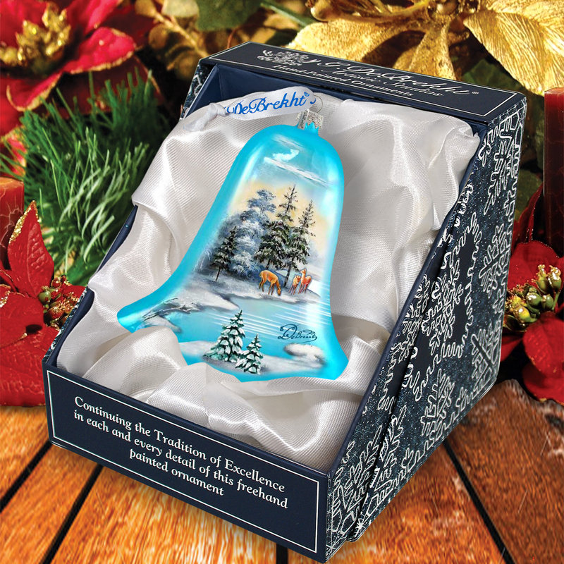 Ornement en forme de cloche des fêtes Holiday Splendor
