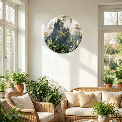 Horloge murale en verre