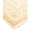 Tapis beige / ivoire noué à la main de conception unique 6 pi x 8 pi 9 po Shafiya