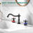 Widespread 2-handle Bathroom Sink Faucet with Drain Assembly-100102421