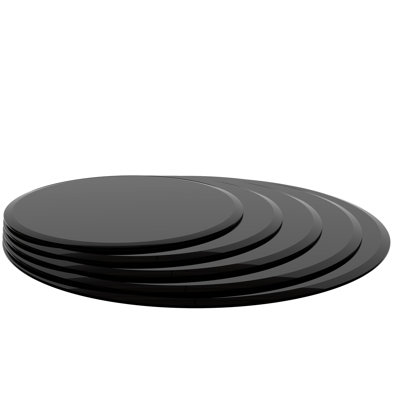 Plateau de table rond en verre trempé noir de 38,6 po, rebord biseauté épais de 1/2 po, longue durée de vie, parfait pour les tables de salle à manger, plateau de table de 38,6 po, patio à 1/2 chaleur lisse et adapté