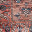 Tapis oriental en polyester tissé à la machine en rouge / noir-87897498