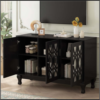 Mirrored TV Stand for TV up to 55 Inches
